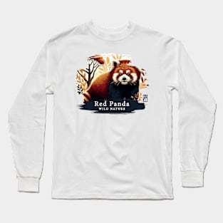 Red Panda - WILD NATURE - RED PANDA -10 Long Sleeve T-Shirt